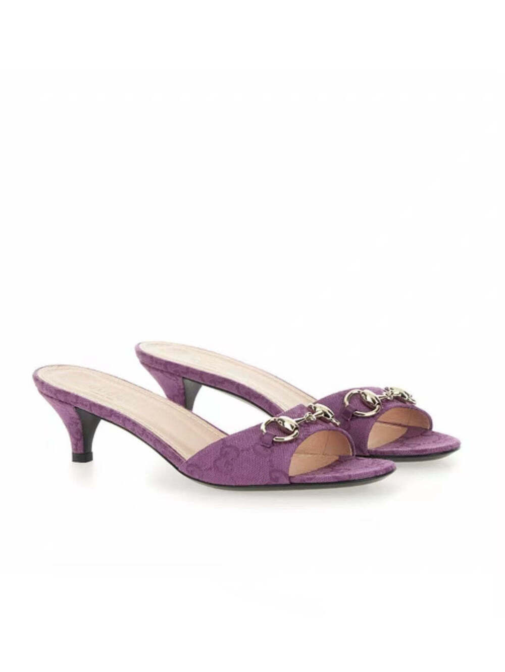 Gucci Horsebit GG Canvas Sandals(PLEASE REQUEST YOUR SIZE BEFORE PURCHASING) - Picture 1 of 4
